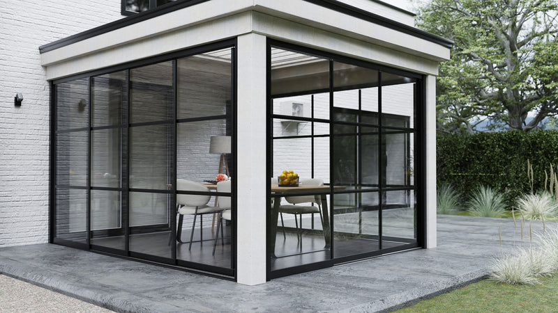 Glazen schuifwand - Steellook